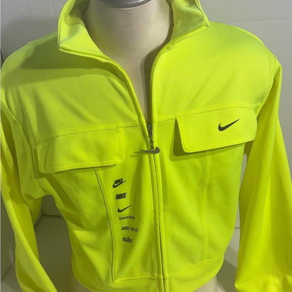 Nike Women's Neon Green Jacket size Small - Picture 2 of 7